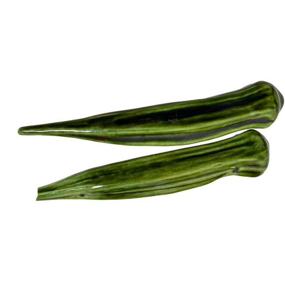 Vintage Ceramic Turnip Tomato & Green Okra Vegetable Kitchen Home Decor - Picture 5 of 7